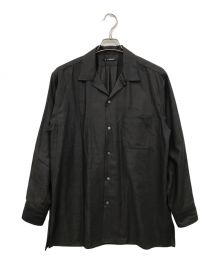 MAATEE&SONS（マーティーアンドサンズ）の古着「WOOL ONE PIECE COLLAR SHIRTS」｜ブラウン