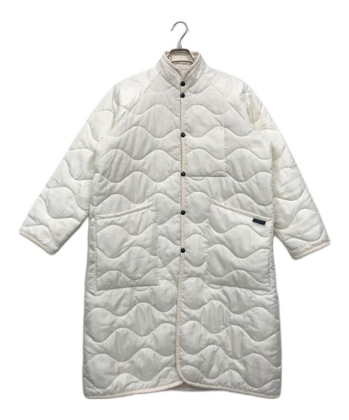 LAVENHAM（ラベンハム）LAVENHAM (ラベンハム) YLEVE (イレーヴ) スタンドカラーコート ホワイト サイズ:Sの古着・服飾アイテム