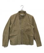 nonnativeノンネイティブ）の古着「RIDER BLOUSON COW LEATHER by ECCO」｜ベージュ