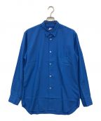 COMME des GARCONS SHIRTコムデギャルソンシャツ）の古着「POLYESTER POPLIN OVERDYED L S SHIRT」｜ブルー