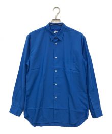 COMME des GARCONS SHIRT（コムデギャルソンシャツ）の古着「POLYESTER POPLIN OVERDYED L S SHIRT」｜ブルー