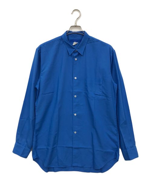 COMME des GARCONS SHIRT（コムデギャルソンシャツ）COMME des GARCONS SHIRT (コムデギャルソンシャツ) POLYESTER POPLIN OVERDYED L S SHIRT ブルー サイズ:Lの古着・服飾アイテム