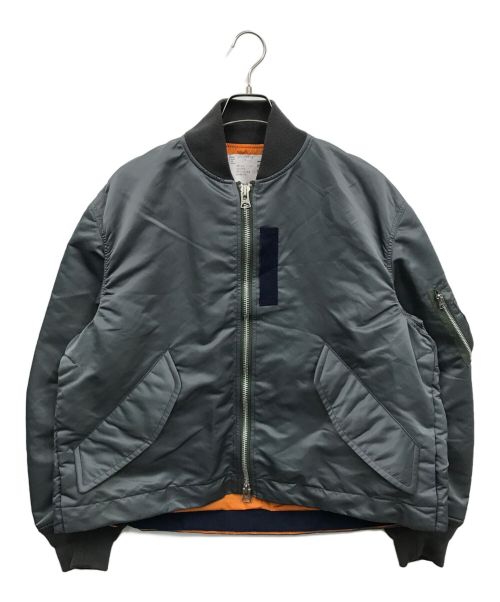 sacai（サカイ）sacai (サカイ) NYLON TWILL BLOUSON グレー サイズ:2の古着・服飾アイテム