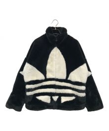 adidas（アディダス）の古着「FUR JACKET」｜ブラック