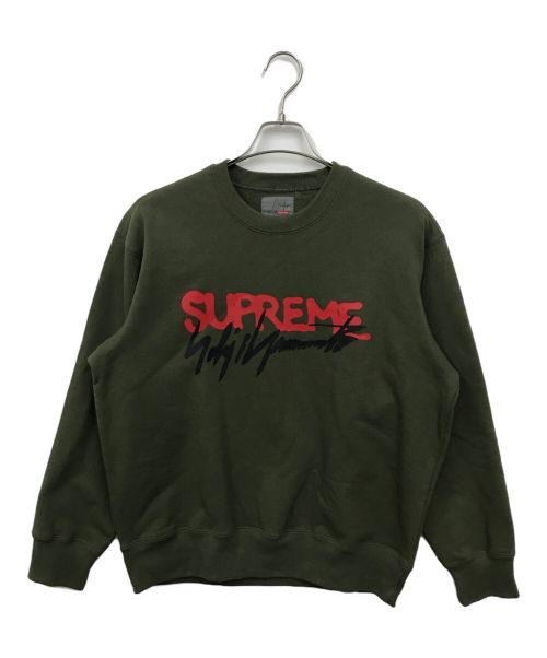 SUPREME（シュプリーム）SUPREME (シュプリーム) YOHJI YAMAMOTO (ヨウジヤマモト) クルーネックスウェット グリーン サイズ:Sの古着・服飾アイテム