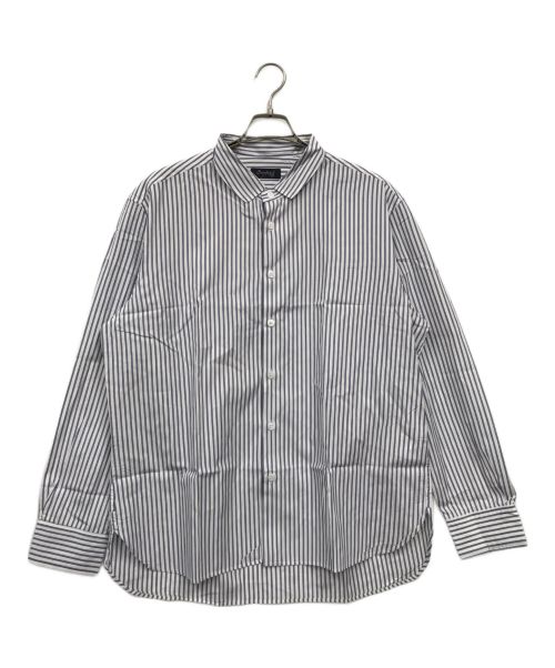 berpfabes（不明）berpfabes (不明) ストライプシャツ ブルー サイズ:50の古着・服飾アイテム