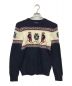 POLO RALPH LAUREN（ポロ・ラルフローレン）の古着「ポロベアノルディックニット」｜ネイビー