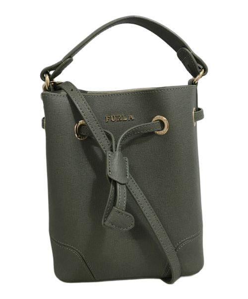 FURLA（フルラ）FURLA (フルラ) 2wayミニバケツバッグ グリーンの古着・服飾アイテム