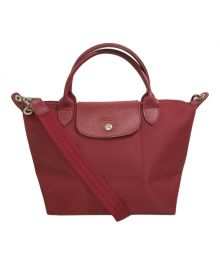 LONGCHAMP（ロンシャン）の古着「ハンドバッグ」｜レッド