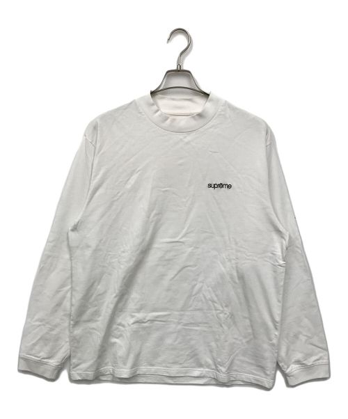 SUPREME（シュプリーム）Supreme (シュプリーム) モックネックカットソー ホワイト サイズ:Lの古着・服飾アイテム