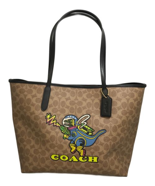 COACH（コーチ）COACH (コーチ) コズミック コーチ シティ トート バッグ ブラウンの古着・服飾アイテム