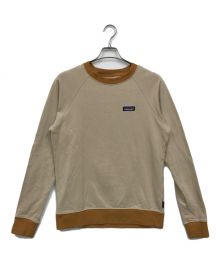 Patagonia（パタゴニア）の古着「Women's P-6 Label Organic Crew Sweatshirt」｜ベージュ