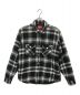 SUPREME（シュプリーム）の古着「Quilted Arc Logo Flannel Shirt rt」｜ブラック