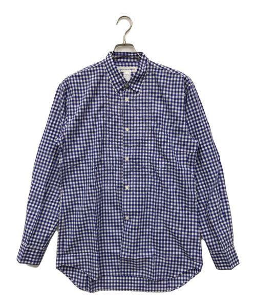 COMME des GARCONS SHIRT（コムデギャルソンシャツ）COMME des GARCONS SHIRT (コムデギャルソンシャツ) シアサッカーチェックシャツ ブルー サイズ:Lの古着・服飾アイテム