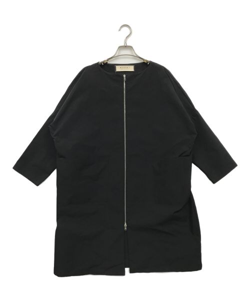 MARNI（マルニ）MARNI (マルニ) ノーカラーコート ブラック サイズ:36の古着・服飾アイテム