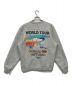 stussy (ステューシー) WORLD TOURスウェット グレー サイズ:M：7000円