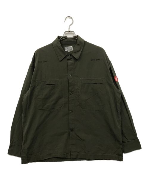 C.E（シーイー キャブエンプト）C.E (シーイー キャブエンプト) COTTON CASUAL SHIRT オリーブ サイズ:Lの古着・服飾アイテム