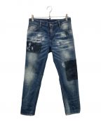 DSQUARED2ディースクエアード）の古着「BOYFRIEND JEANS」｜ブルー