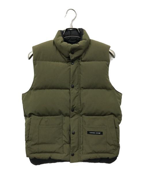 CANADA GOOSE（カナダグース）CANADA GOOSE (カナダグース) WINDSOR VEST オリーブ サイズ:Sの古着・服飾アイテム