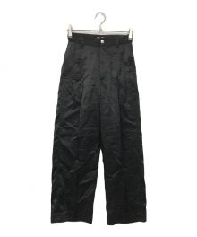 MAISON SPECIAL（メゾンスペシャル）の古着「Washable Chambray Easy Pants」｜ブラック