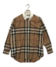 BURBERRY LONDON（バーバリーロンドン）の古着「ノバブロックチェックシャツ」｜ブラウン