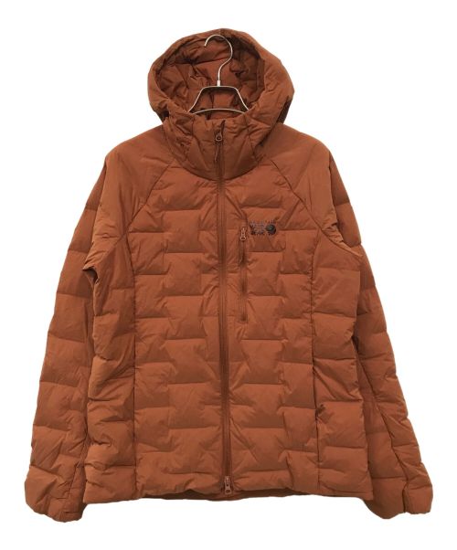 MOUNTAIN HARD WEAR（マウンテンハードウェア）MOUNTAIN HARD WEAR (マウンテンハードウェア) Stretchdown Hooded Jacket ブラウン サイズ:Mの古着・服飾アイテム