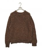 stussyステューシー）の古着「2 Tone Loose Gauge Sweater」｜ブラック×オレンジ