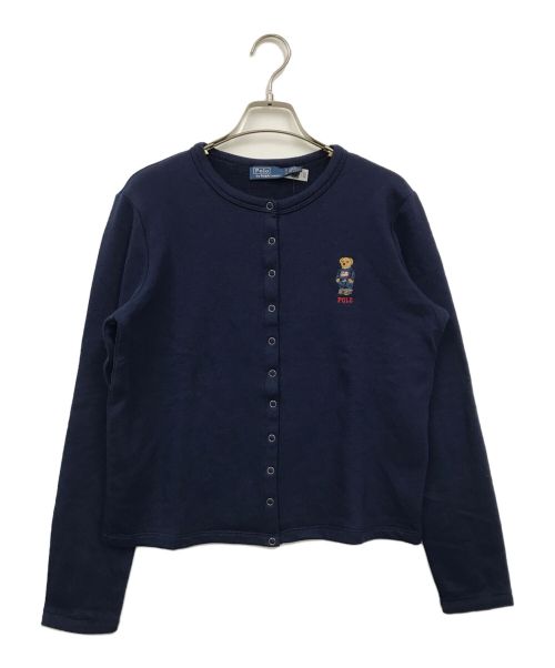 POLO RALPH LAUREN（ポロ・ラルフローレン）POLO RALPH LAUREN (ポロ・ラルフローレン) ポロベアスナップスウェットカーディガン ネイビー サイズ:S 未使用品の古着・服飾アイテム