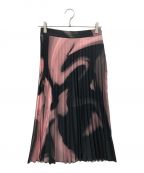 OFFWHITEオフホワイト）の古着「Pink Graphic Print Pleated Midi Skirt」｜ピンク