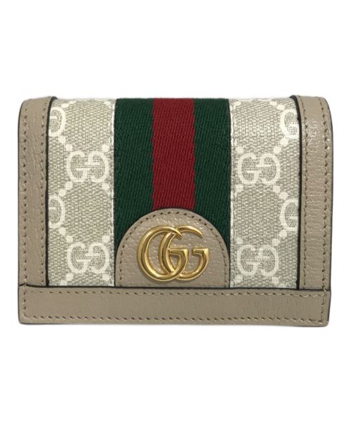 GUCCI（グッチ）GUCCI (グッチ) コンパクトウォレット ベージュの古着・服飾アイテム