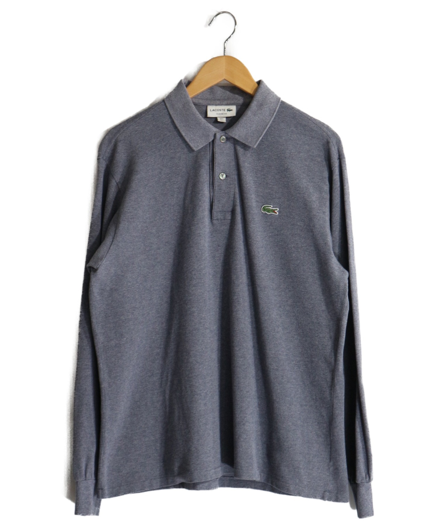 中古 古着通販 Lacoste ラコステ 長袖ポロシャツ ブルー サイズ Us L ブランド 古着通販 トレファク公式 Trefac Fashion