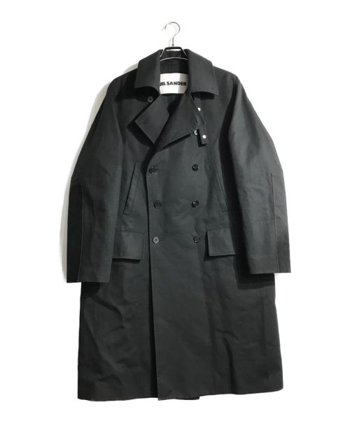 JIL SANDER（ジルサンダー）JIL SANDER (ジルサンダー) ハーフライトニングコットントレンチコート ブラック サイズ:48の古着・服飾アイテム