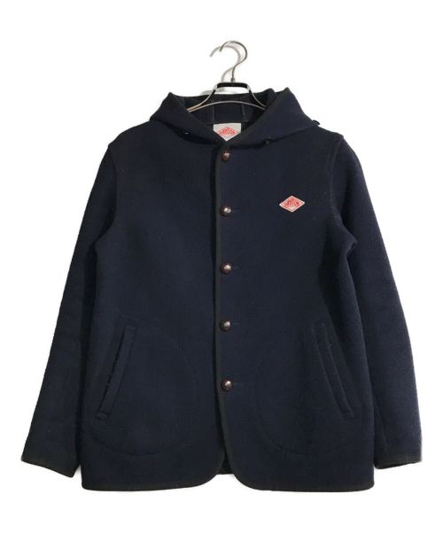 DANTON（ダントン）DANTON (ダントン) ウールモッサ フード付き シングルジャケット ネイビー サイズ:38の古着・服飾アイテム