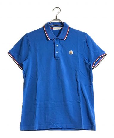 【中古・古着通販】MONCLER (モンクレール) ポロシャツ ブルー ...