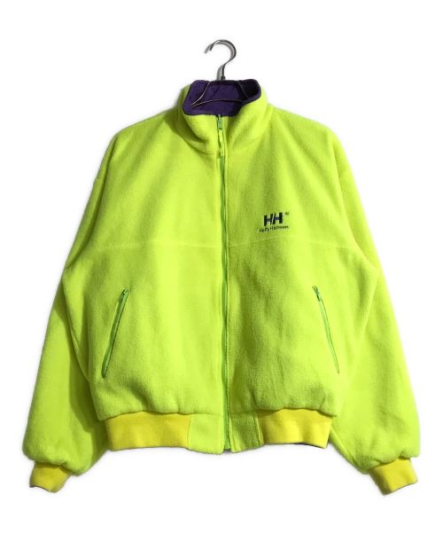 HELLY HANSEN（ヘリーハンセン）HELLY HANSEN (ヘリーハンセン) リバーシブルフリースジャケット パープル×イエロー サイズ:Lの古着・服飾アイテム