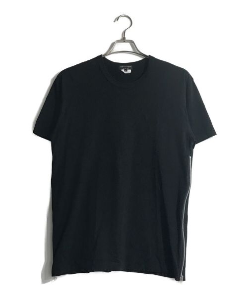 COMME des GARCONS HOMME PLUS（コムデギャルソンオムプリュス）COMME des GARCONS HOMME PLUS (コムデギャルソンオムプリュス) サイドジップTシャツ ブラック サイズ:Mの古着・服飾アイテム