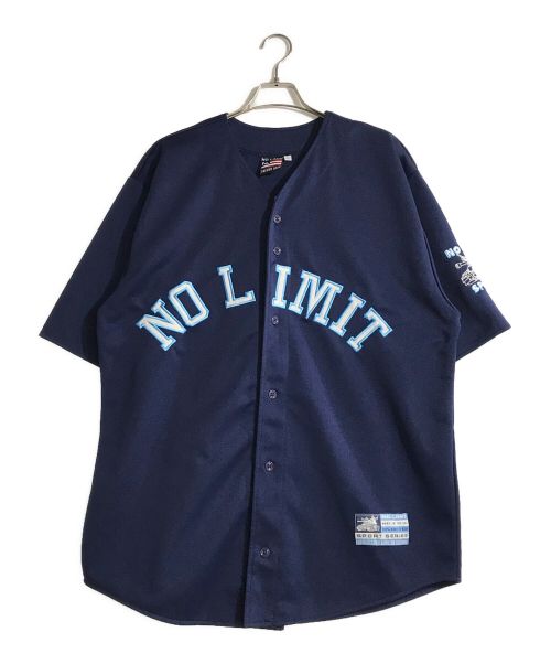 NO LIMIT SOLDIERS GEAR（ノーリミットソルジャーギア）NO LIMIT SOLDIERS GEAR (ノーリミットソルジャーギア) ベースボールシャツ ブルー サイズ:Lの古着・服飾アイテム