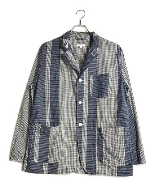 Engineered Garments（エンジニアド ガーメンツ）Engineered Garments (エンジニアド ガーメンツ) チェックシャツジャケット ブルー×ホワイト サイズ:Mの古着・服飾アイテム