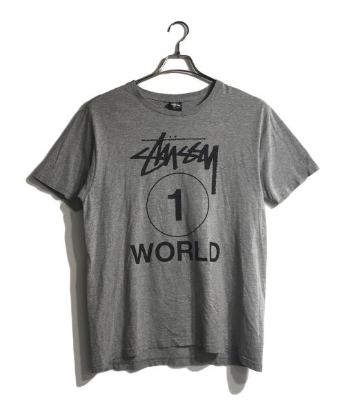 stussy（ステューシー）stussy (ステューシー) プリントTシャツ グレー サイズ:Mの古着・服飾アイテム