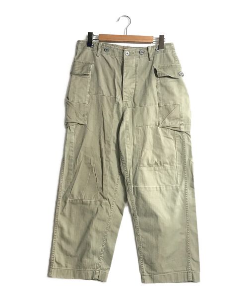 NIGEL CABOURN（ナイジェルケーボン）NIGEL CABOURN (ナイジェルケーボン) パッチワークカーゴパンツ オリーブ サイズ:32の古着・服飾アイテム