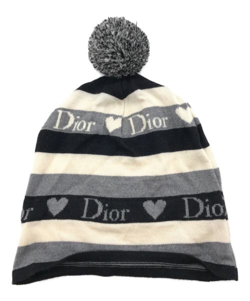 Christian Dior（クリスチャン ディオール）Christian Dior (クリスチャン ディオール) ニット帽 ブラックの古着・服飾アイテム