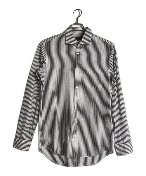 COMME des GARCONS HOMME DEUX（コムデギャルソン オム ドゥ）COMME des GARCONS HOMME DEUX (コムデギャルソン オム ドゥ) ストライプシャツ ホワイト×ブラック サイズ:Sの古着・服飾アイテム