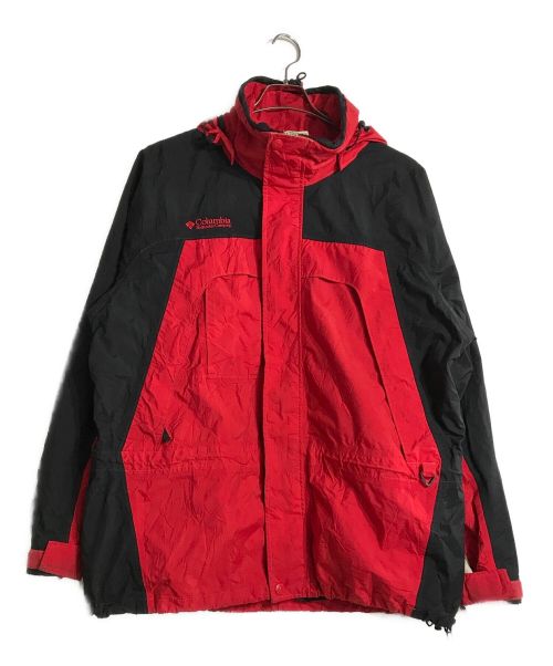 Columbia（コロンビア）Columbia (コロンビア) マウンテンパーカー ブラック×レッド サイズ:Lの古着・服飾アイテム