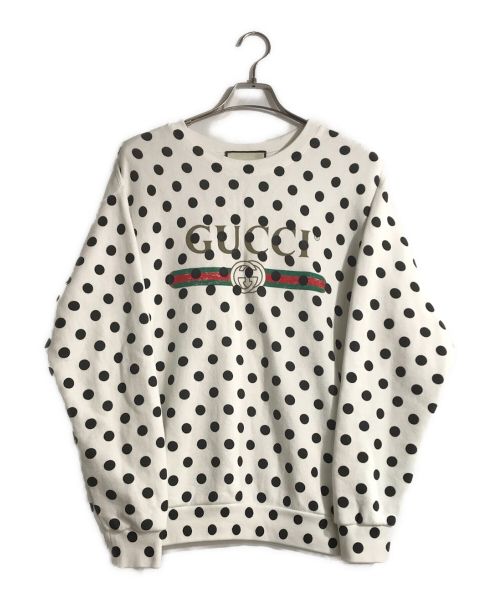 GUCCI（グッチ）GUCCI (グッチ) ポルカドットスウェット ホワイト サイズ:XSの古着・服飾アイテム