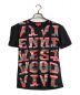 Vivienne Westwood RED LABEL（ヴィヴィアンウエストウッドレッドレーベル）の古着「プリント変形Tシャツ」｜ブラック