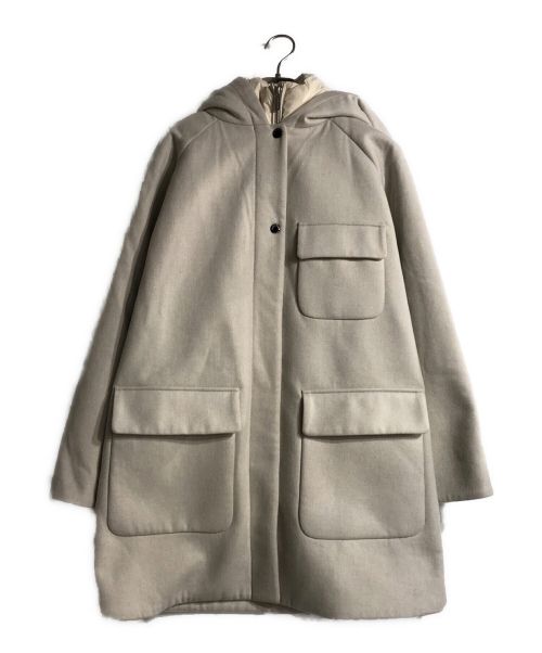 WOOLRICH（ウールリッチ）WOOLRICH (ウールリッチ) IENA (イエナ) SIDELINE 2in1ダウン フードコート グレー サイズ:Sの古着・服飾アイテム