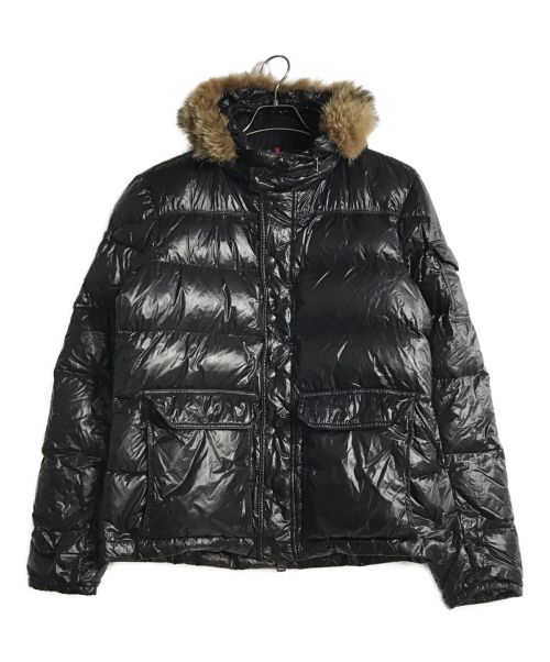 MONCLER（モンクレール）MONCLER (モンクレール) コヨーテファー付きダウンジャケット ブラック サイズ:3の古着・服飾アイテム