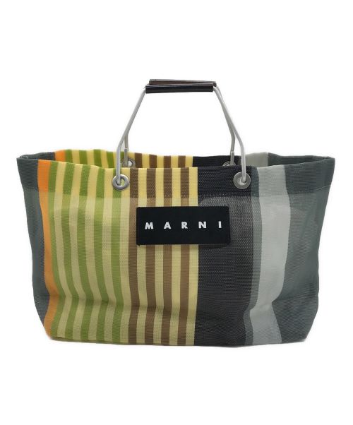 MARNI（マルニ）MARNI (マルニ) ストライプバッグ イエローの古着・服飾アイテム