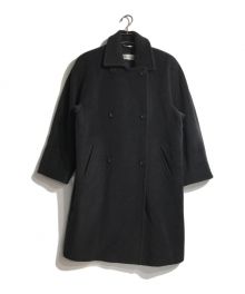 MaxMara（マックスマーラ）の古着「白タグウールステンカラーコート」｜グレー