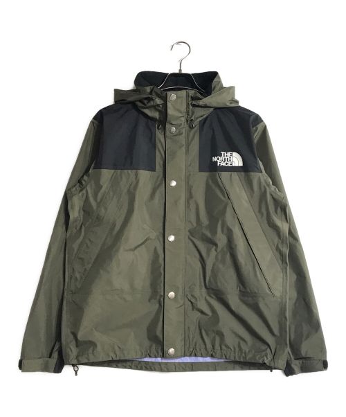 THE NORTH FACE（ザ ノース フェイス）THE NORTH FACE (ザ ノース フェイス) マウンテンレインテックスジャケット オリーブ×ブラック サイズ:Mの古着・服飾アイテム